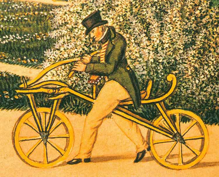 साइकिल का आविष्कार किसने किया -  Karl Von Drais 